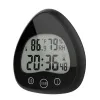 Digital Bathroom Shower Kitchen Clock Timer,Waterproof Visual Countdown Timer,Indoor Temperature Humidity Display