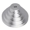 Aluminium A de type 5 étape Pagoda Pulley Roue de 150 mm Diamètre extérieur pour la courroie de distribution en forme de V N20 20 Dropship