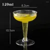 Coppe usa e getta cannucce da 6 pezzi di plastica champagne Glasses per feste per le feste.