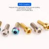 M5X14mm Titanyum MTB Yol Bisikleti Başparmak Değiştirici için Sabit Cıvatalar M4 Altı Hex Socket Ti Fren Kolu Vidaları Defence Bisiklet Aksesuarları