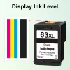 KT INK 63XL Ink Cartridge Compatible for hp 63 hp63XL Ink Cartridge for Deskjet 1110 2130 2131 2132 3630 5220 5230 5252 Printer