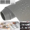 Table Mats Drawer Liners EVA Anti-slip Kitchen Shelf Liner Mat For Shelves Drawers Tops Gray (45cmx150cm/450cm)