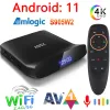 Box A95X W2 Android 11 Smart TV Box Amlogic S905W2 4 Go 64 Go 2.4g 5G WiFi 4K BT5.0 HD Media Player 2 Go 16 Go A95XW2