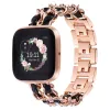 Accessori Bracciale elegante per Fitbit Versa 4/ Sense 2 Smart Band Strap per Fitbit Versa 2/3 Watchband Goldband Gold Gold Catena