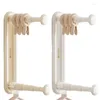 Hängare tvätt torkställ garderob garderob hänger infällbar två-nivå inhemsk förvaring för balkong sovrum