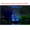 Nueva iluminación de acuario sumergible por nupcias de acuarios decorativos luces de pescado decorativo lámpara de agua de burbujas de aire del acuario usado con bomba de aire