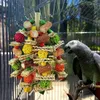 Altre forniture per uccelli pappagalli giocattoli da masticare pappagalli durevoli masticare gabbia birdhouse giocattolo rampicante naturale per africano