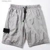 Shorts masculinos praia 2021 shorts de verão masculino calça curta moda correndo solto processo de lavagem seca rápida de tecido puro na moda casual hip-hop ins l49