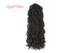 Dreadlocks Extensões de cabelo Jamaica Braid em pacotes 18QUOT Goddess Locs Cabelo Ravia sintética Cabola Branças de crochê Dreas