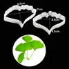 Ginkgo Biloba Veiner &Cutter Veiners Silicone Molds Fondant Sugarcraft Gumpaste Clay Water Paper Cake Decorating Tools CS266