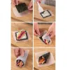 Sushi gordijn koken accessoires sushi rollen roller hand maker sushi gereedschap onigiri rijst rollen voedsel grade plastic anti-aanbak