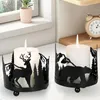 Titulares de velas Soporte votivo Candelera de metal Nordic para la casa de la mesa de comedor Casa de boda