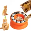 고양이 장난감 개 퍼즐 느린 피더 대화식 상호 작용 강아지 IQ 음식 디스펜서 천천히 비 슬립 볼트 애완견 훈련 게임