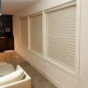 Shutters Smart Matters Custom Made Motorized Shangrila Blinds Cordless Day and Night Roller Zebra Shades for Windows and Sliding Doors