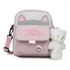 Shoulder Bags HOMEMAGIC 2024 Women Shopping Sweet Kawaii Printed Canvas Leisure Daily Shop Bag Crossbody Satchel Purse