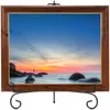 Frames (2 Pack) Eisenanzeige Ständer schwarzer Eisenelektorplatte PO Hold Displays Bildkochbücher dekorativ