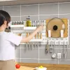 DIY Pegboard Accessories Hanging Shelf Storage Hooks Wall Organizer No Punching Crafts for Wall Kitchen Home Organizer Tools