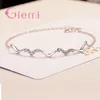 Link Bracelets Factory Price Simple Style More Cubic Zirconia Arrival 925 Sterling Silver For Women Girls Gift