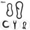 Clips de pêche clips pivotants Hook Snap 25pcs / lot Black Carp Terminal Tackle Speed Links 2023 Nouvelle vente à chaud iscas pesca