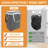 Laundry Bags Basket With Lid Collapsible Clothes Hamper Removable Inner Bag Large Handle Portable Washing