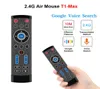 T1 Max Voice Remote Control 24Ghz Wireless Air Mouse Gyro لـ H96 X96 A95X HK1 Android TV Box KM1 Google TV VS MECOOL BT14601818