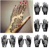 Cool Wedding Tool Hand Foot tillfällig tatuering Body Art Sticker Henna Stencil Tattoo Stencil Mall