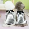 Dog Apparel Dog Apparel White Black Strips Hoodies Dress Boys Girls Couple Clothing Pet Clothes Summer Cat Sweatshirt Skirt For Small Dogs L L46