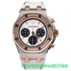 AP Fonctional Wrist Watch Royal Oak Offshore 26234SR Gauge mécanique automatique 37 mm Womens Precision Steel 18K Rose Gold Diamond Watch