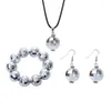 Dangle Earrings Disco Lantern Ball Pendant Necklace Bracelet For Women Simple Fashion Personality 80s Aesthetic Vintage Jewelry