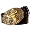 Riemen mode riem mannen retro tang dynastie bloem ontwerp riem arabesk patroon gouden bloemen populair element gordel vrouwen cadeau240409