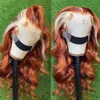 2024 13x4 Body Wave Lace Front Real Hair Wig 250% Braziliaanse watergolfkant Lace voorpruik vrouwen blond/rood/grijs synthetische pruikcosplay haarproducten) Groothandel