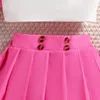 Clothing Sets Toddler Kids Clothes Girls For 2-8Y Children Summer Short Coat Vest High Waist Pleated Skirts Party Outfit