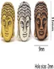 Componenti di tsunshine Buddha piccole perle in metallo spirituale Mescolare i colori Silvergoldbronze Spacer per gioielli che producono braccialetti1292112