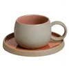 Tazze di tazze da caffè set ceramica ceramica ceramica ruvida ceramica in stile giapponese combinazione di tazze da tè al pomeriggio nordico