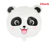 Mignon panda 32 pouces nombres noirs ballons ballons de mariage de mariage hélium décorations d'anniversaire pour enfants baby shower globos seester newyears