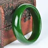 Bangle Fashion Natural Green Jade Jewelry Accessoires pour femmes cadeaux de jades véritables bracelets en pierre