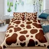 Bedding Sets Cute Cow Pattern Lovely Comfortable Set King Size Duvet Cover With Pillowcase 220X240 Double Bed Bedclothes