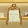 Designer di donne designer Fashion Famiglia Famiglia Spring Coat Famiglia Women Women's Color Color Matching Knitting Cardigan Top Fried Pasta