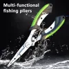 多機能ツール漁器釣り用アクセサリー釣り用プライヤー編み旋盤ハエサイザーブレードセットフィッシュピンセット