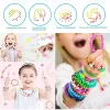 600 High Elastic Candy Color Loom Rubberen band Diy Breited Bracelet ketting Knittspeelgoed voor kinderen Fijne bewegingstraining