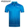 Donic Table Tennis Jerseys Training T-shorts Style Absorbe Comfort Comfort Top Quality Ping Pong Shirt Tissu Sportswear 240403