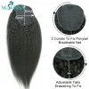 Coie à queue de cheval droite pnequette Double dessin 26 pouces 100g-150g Italien Yaki DrawStfring Ponytontail Extensions