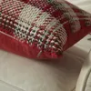 Couverture décorative de Noël d'oreiller 45x45cm de laine Plaid jet décorations de taie d'oreiller décor pour canapé