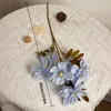 Fiori decorativi 1pc Simulazione artificiale ramo di gambi lunghi crisantemi piante finte tavolo da casa decorazione