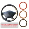 Couvercle de volant de voiture en cuir artificiel cousu à la main pour Mercedes Benz W639 Viano Vito VW Crafter Wheel Wheel