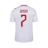 2024 2025 Denemarken Maehle Mens Soccer Jerseys National Team 24 25 Andersen Jensen Eriksen Hojbjerg Hojlund Dolberg Home Away Football Shirts Uniforms