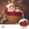 Couche de laine moelleuse Photographie couverture de fourrure vintage fourrure de lapin posant la couche tissu bébé couverture photogaphy accessoires nouveau-nés