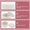 Decorative Glass Jars White Porcelain Jewelry Box with Lid Ceramic Earrings Storage Container