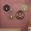 Candle Holders Metal Holder Geometric Round Candlestick Wall Mounted Crafts Wedding Table Home Deco Party Festival Decoration Gifts