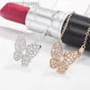 Лучшие роскошные тонкие женские дизайнерские ожерелье Вэнсфе полное бриллиантовое ожерелье бабочки женская роскошная кулона циркона с прессованным o -обработкой дизайнер высокого качества ожерелья высококачественного ожерелья